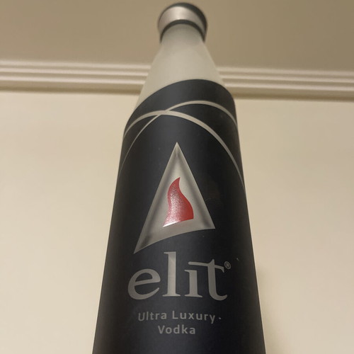 Empty vodka Stoly bottle 1.75lt used with LED lighting