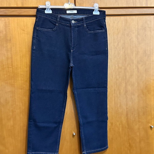 Marks & Spencer high-waisted crop jeans like new, size 40, dark blue
