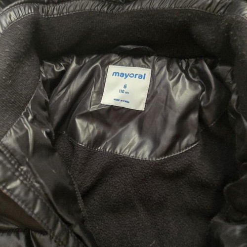Mayoral boys' jacket like new, size 116 cm, black and grey