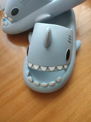 Blue slippers new