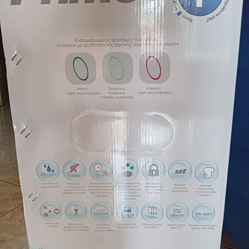 Primo PRDH-45007i 20L dehumidifier new with ionizer and compressor