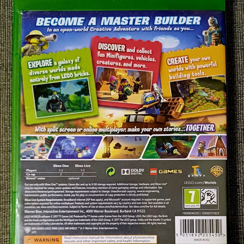 Lego Worlds Xbox One used in excellent condition
