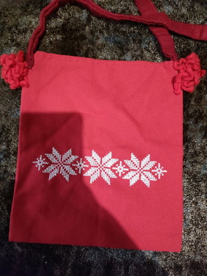 Romanian traditional red shoulder bag like new