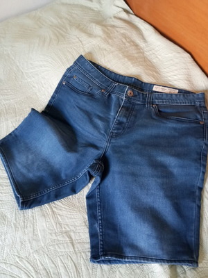 Men's denim shorts like new, size XL, blue