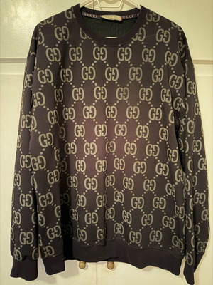Gucci sweatshirt σαν καινούργιο, γνήσιο, μαύρο, XXL