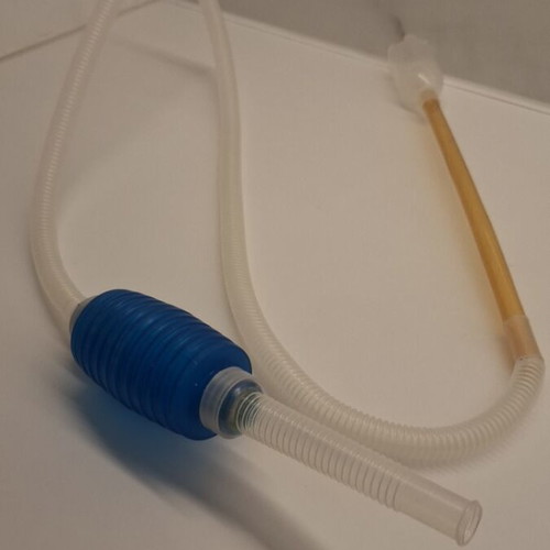 Aquarium gravel vacuum used, manual