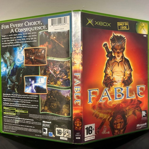 Fable Xbox Original game used with disc scratches