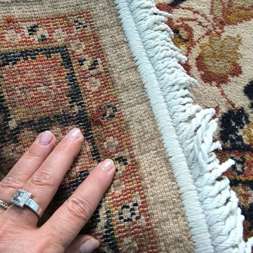 Persian-Style Rug like new, 200 x 140 cm, all-wool, heavy, dense weave
