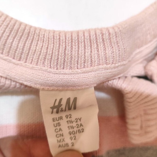 Cotton sweater H&M used, 92 cm, 1.5-2 years