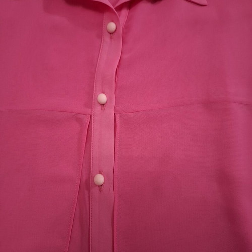 Lucifair sleeveless fuchsia tunic shirt like new, size L