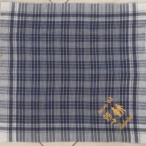 Ballantines rare scarf like new, white and blue