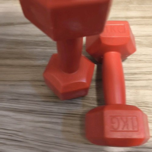 Dumbbells 1kg like new for light exercise