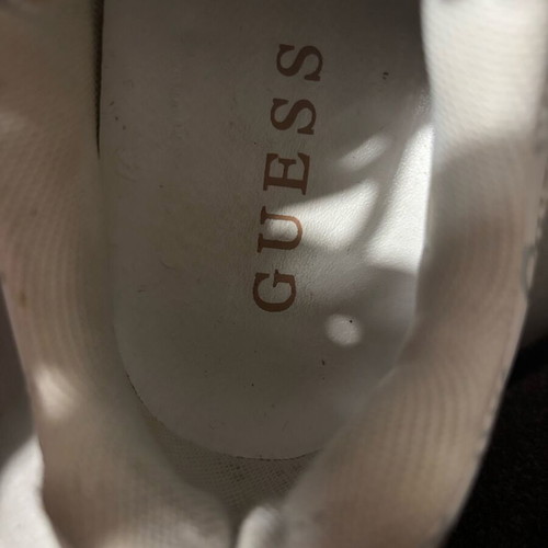 Guess athletic shoes used, size 37, white and beige