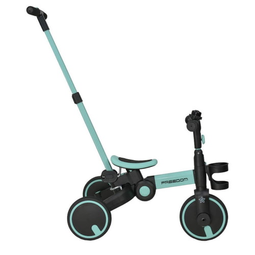 Bebe Stars Freedom 3-in-1 kids bike with parent handle, turquoise