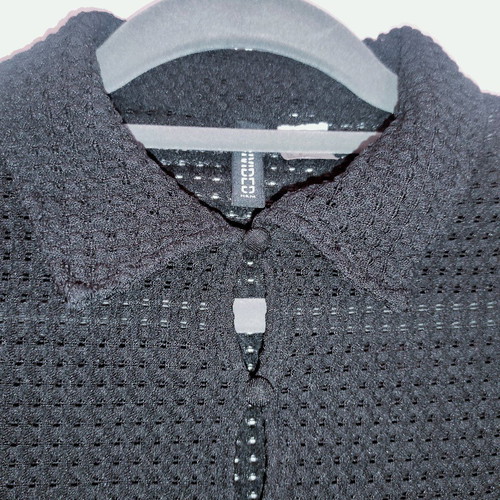 Black Crochet Sheer Button Up Top H&M Divided like new, size XS