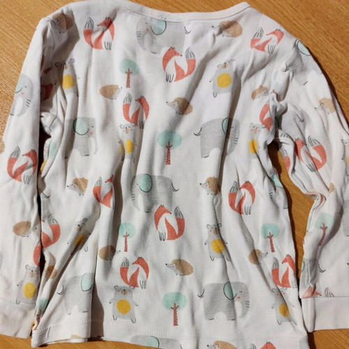 Zara pajamas 98 cm used, white multicolor