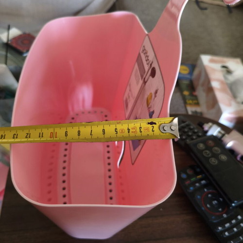 Hanging bathroom basket new, pink, good capacity