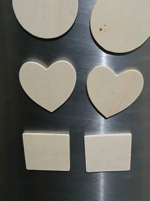 Wooden magnets new, set of 6 pieces for diy