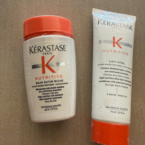 Kérastase Nutritive Bain Satin Shampoo and Lait Vital Conditioner new