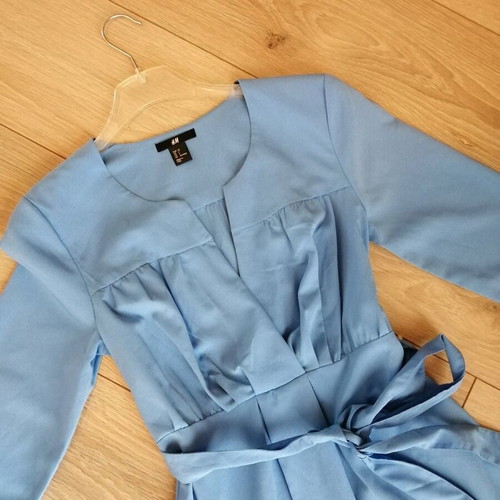 H&M Dresses XS 34 New White and Blue