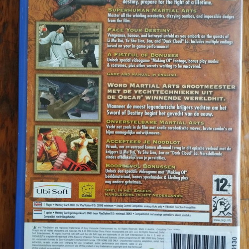 Crouching Tiger Hidden Dragon PlayStation 2 used, complete