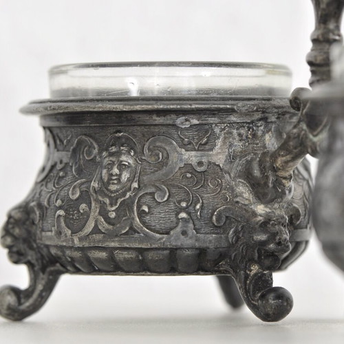 WMF antique cruet for spices used (salt - pepper)