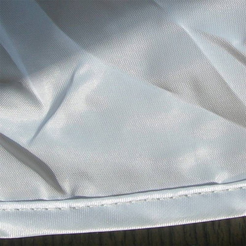 Hair catcher cape for barbershop new, grey metallic