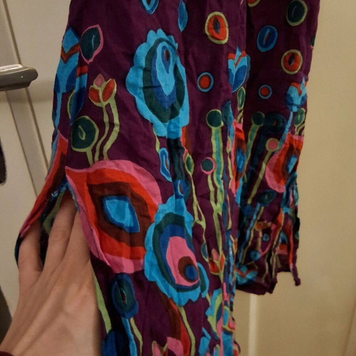 Summer dress Palme like new, purple with patterns