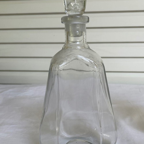 Antique glass bottles used, set of 4 pieces
