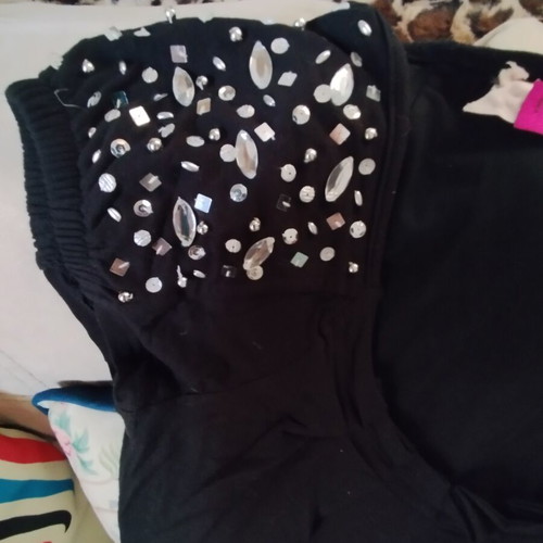 Swarovski party dress like new, black, Posare, size M
