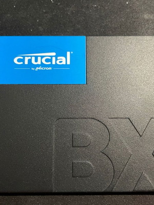Crucial BX500 480GB SSD used, 2.5 inch SATA III