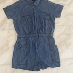 Pink Woman Doukissa Nomikou Denim Romper Playsuit XL like new, blue