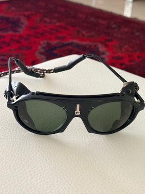 Carrera sunglasses with leather details like new, black