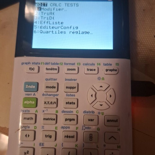 Graphic calculator TI-83 Premium CE used, battery needs replacement