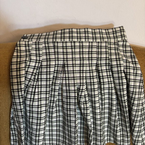 Plaid skirt like new, Bershka, size S, pistachio green