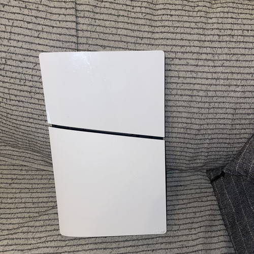 PlayStation 5 Digital Slim Edition like new with 2 white controllers and Fortnite controller