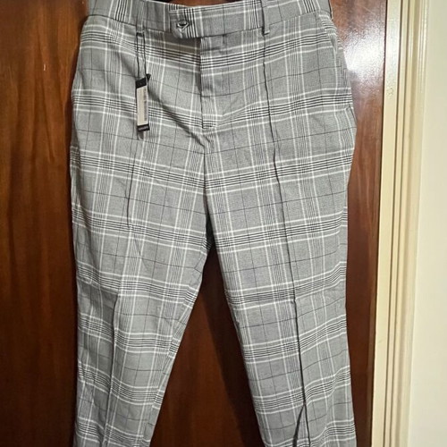 Suit pant grey checked