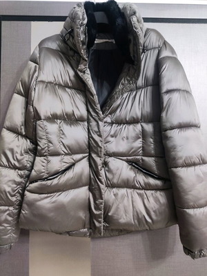 Mango jacket like new, silver olive