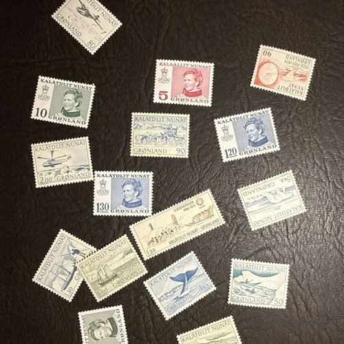 Greenland collectible stamps new, set of 13