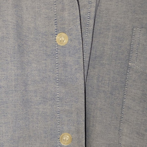 Zara men's shirt blue basic sport 100% cotton like new, size XL