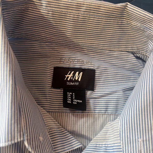H&M Striped Blue Men's Shirt like new, size S
