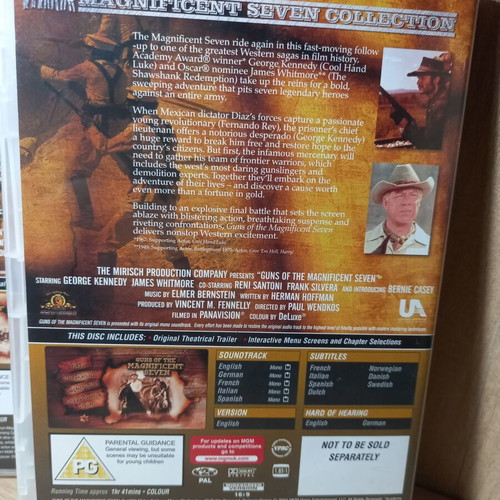 The Magnificent Seven 4 Movie Collection DVD box like new with English subs