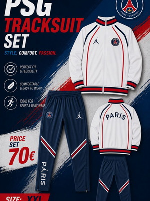 PSG tracksuit set, size XXL