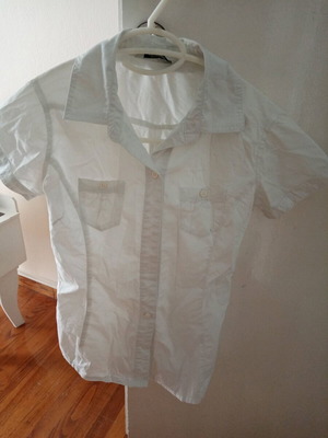 Pull & Bear women's white shirt like new, size S