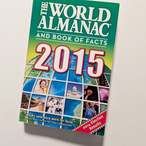 The World Almanac and Book of Facts 2015 paperback used