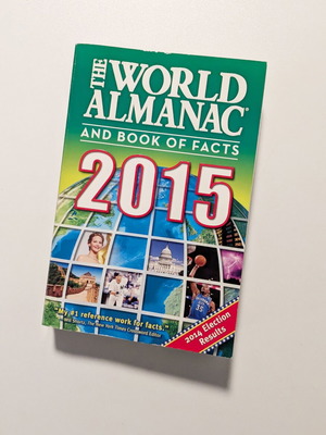 The World Almanac and Book of Facts 2015 paperback used