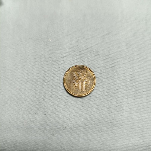 WMF bronze token used, rare collectible coin 18mm