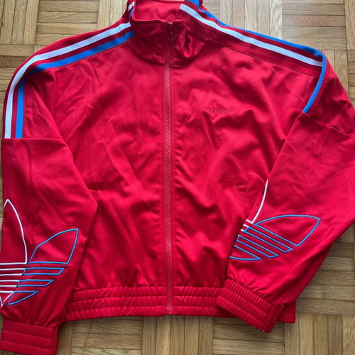 Adidas jacket set red, like new, size small