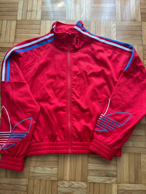Adidas jacket set red, like new, size small
