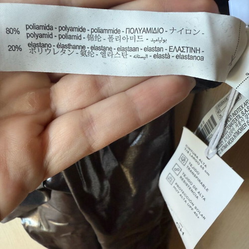 OYSHO Metallic Leggings New, Size S, Black/Silver